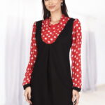 Rochie neagra cu maneci din voal 110R16i1996