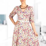 Rochie din vascoza imprimata cu floricele 108R1697i1697