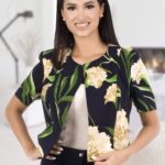 Sacou dama cu imprimeu floral S03i578