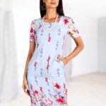 Rochie din vascoza cu buzunare practice 56R2088i2088