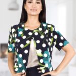 Sacou dama cu imprimeu floral S03i580