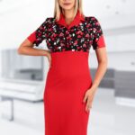 Rochie cu guler si inimioare 101R1521i21