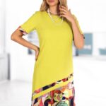 Rochie verde neon din in  111R62i1743