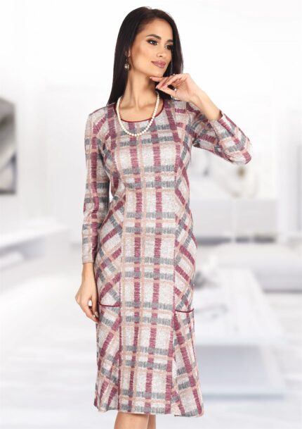 Rochie cu imprimeu deschis si volane 65R2028i2028