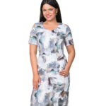 Rochie cu buzunare si imprimeu 56R2075i2075