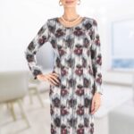 Rochie cu aifasuri multiple gri petrol 72R2031i2031