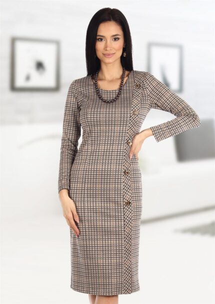 Rochie office cu nasturi 12R1047i1047