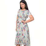 Rochie din vascoza cu cordon 94R2100i2100