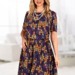 Costum dama imprimat cu fusta pantalon  48BFP1741i1741