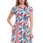 Rochie in clos cu cordon roz