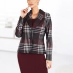 Costum elegant cu rochie burgundy 29SR791i791