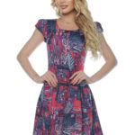 Rochie in clini cu imprimeu abstract#422976