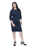 Rochie eleganta 2 in 1  - negru clasic#54104 - imagine 2