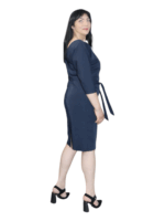 Rochie eleganta 2 in 1  - bleumarin#54066 - imagine 3