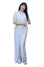 Salopeta LUNA din vascoza naturala bej#54186